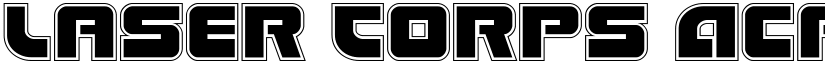 Laser Corps Academy Regular font