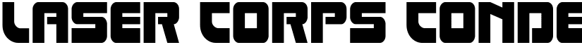 Laser Corps Condensed Regular font