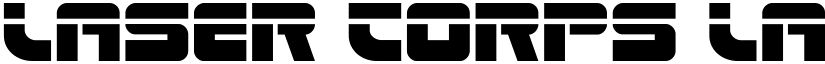 Laser Corps Laser Regular font