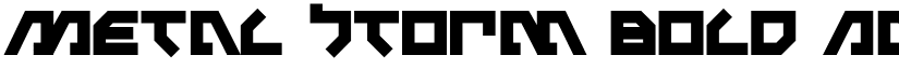 Metal Storm Bold font