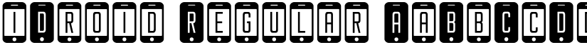iDroid Regular font