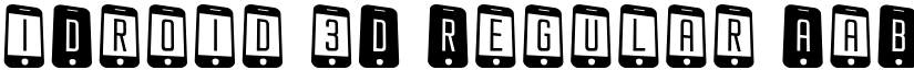iDroid 3D Regular font
