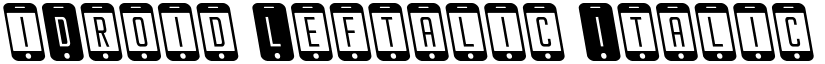 iDroid Leftalic Italic font