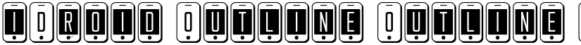 iDroid Outline Outline font