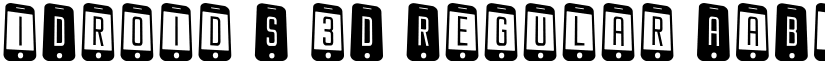 iDroid S 3D Regular font