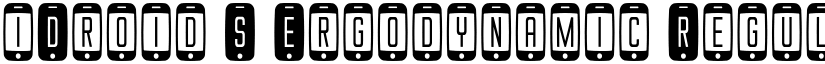 iDroid S Ergodynamic Regular font
