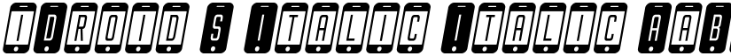 iDroid S Italic Italic font