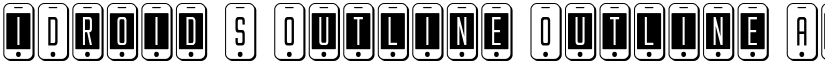 iDroid S Outline Outline font
