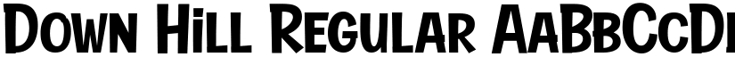 Down Hill Regular font