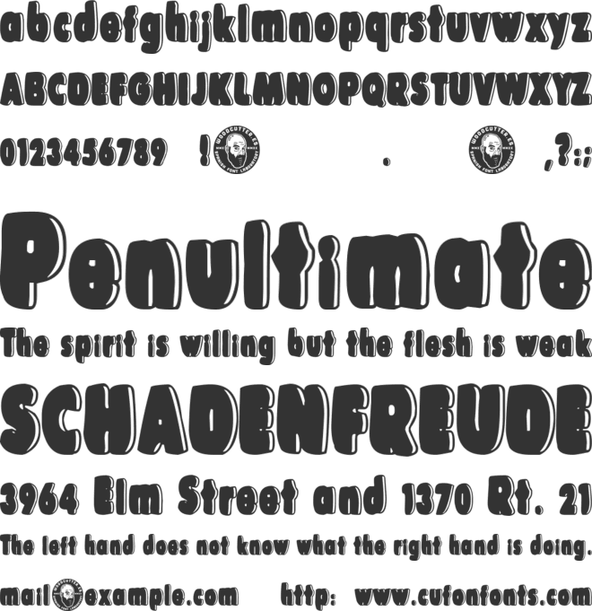 The Happy Bear font preview