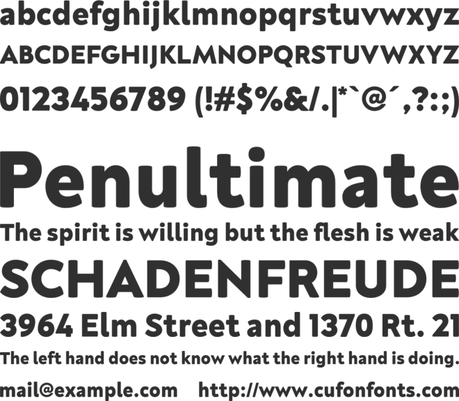 Neufreit font preview