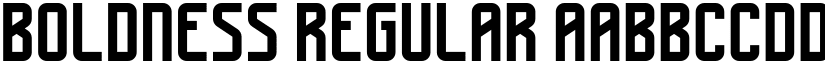 Boldness font download