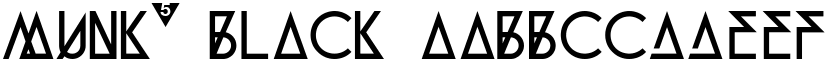 Munk5 Black font