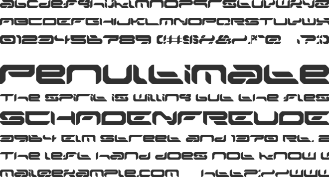Mionta font preview
