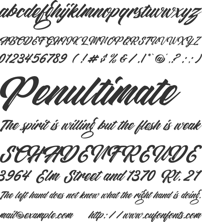 Restu Bundah font preview