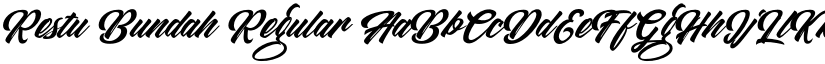 Restu Bundah Regular font
