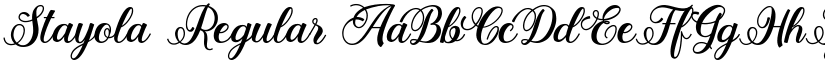 Stayola Regular font