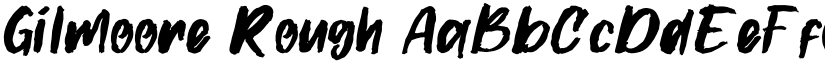 Gilmoore Rough font