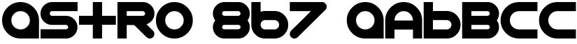 Astro 867 font