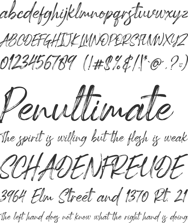 Spartwell font preview