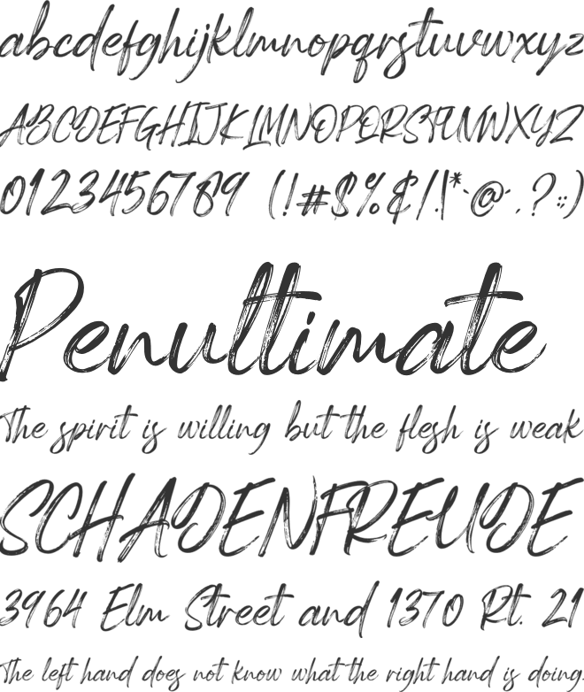 Spartwell font preview