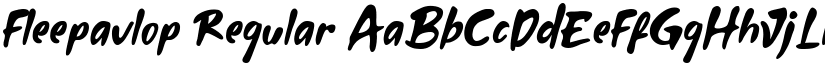 Fleepavlop Regular font