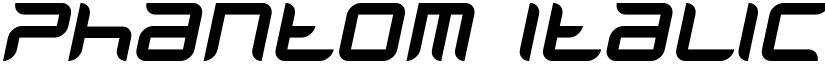 Phantom Italic font
