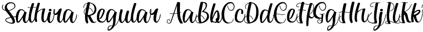 Sathira Regular font