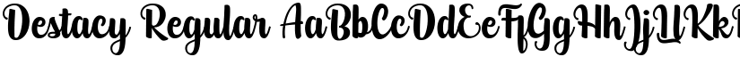 Destacy Regular font