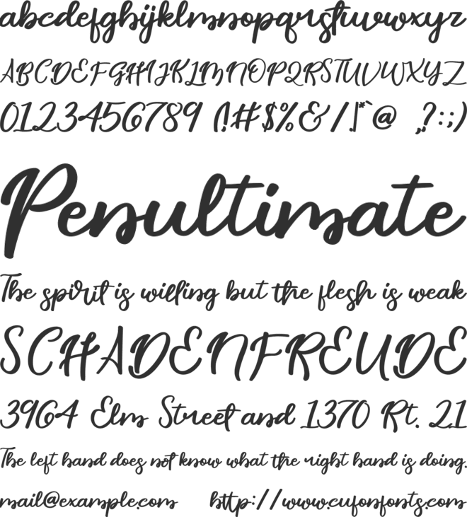 Done Perfectly FREE font preview
