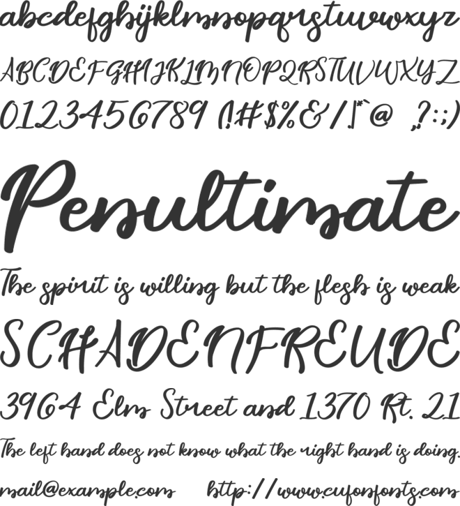 Done Perfectly FREE font preview