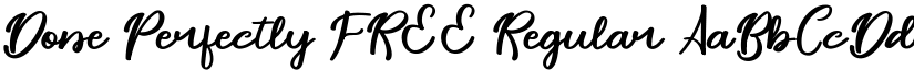 Done Perfectly FREE Regular font