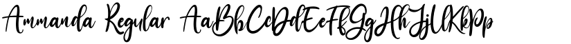 Ammanda Regular font