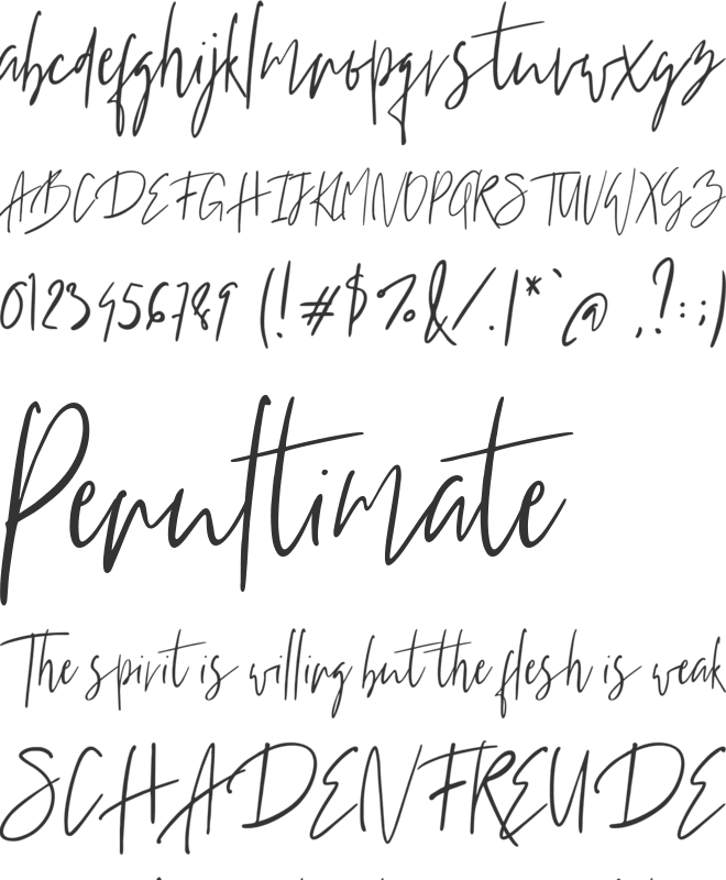 Stadella font preview