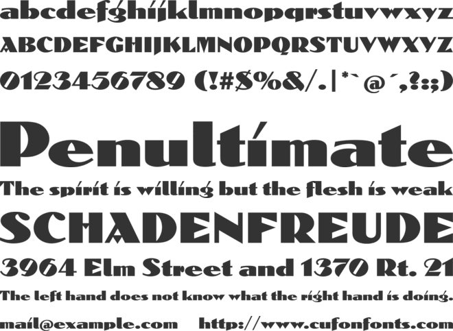 Dolmen Com font preview