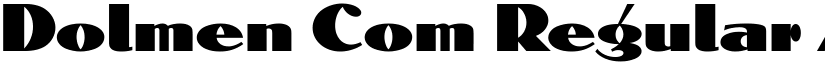 Dolmen Com Regular font