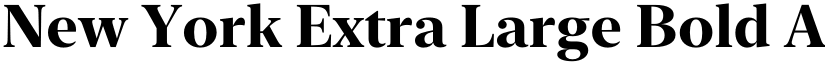 New York Extra Large Bold font