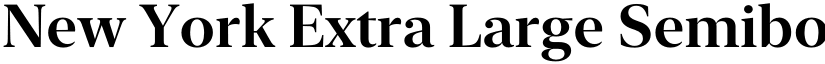 New York Extra Large Semibold font