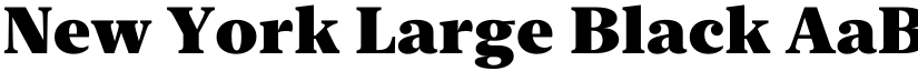 New York Large Black font
