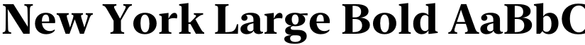 New York Large Bold font