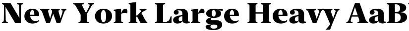 New York Large Heavy font