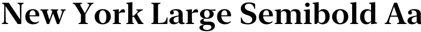 New York Large Semibold font