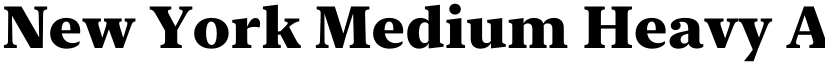 New York Medium Heavy font
