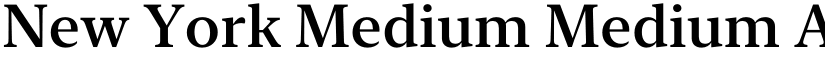 New York Medium Medium font