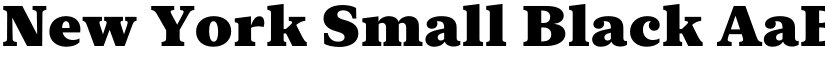 New York Small Black font