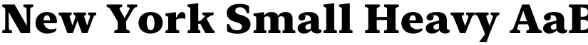 New York Small Heavy font