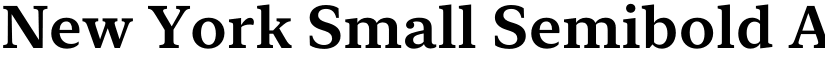 New York Small Semibold font