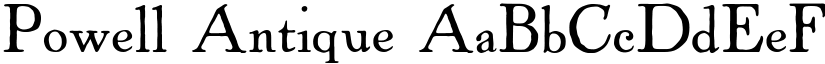 Powell Antique font