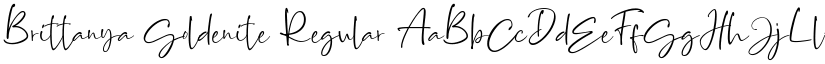 Brittanya Goldenite Regular font