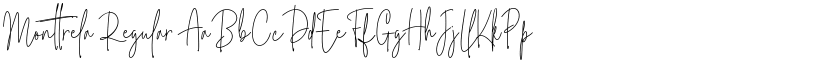 Monttrela Regular font